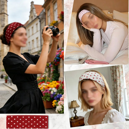 6 Pieces Polka Dot Headbands Set Retro Headbands