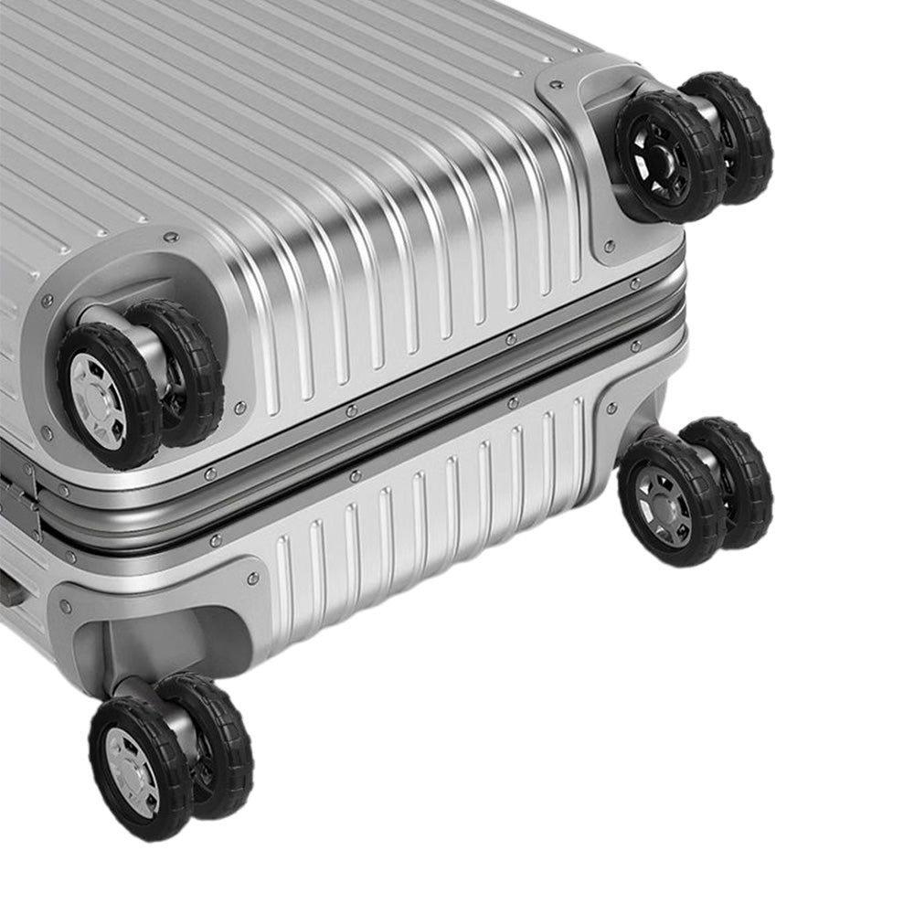 8Pcs Luggage Wheel Covers Silicone Suitcase Wheels Protector Sleeves Black