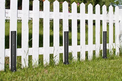 2Pcs H Design Fence Post Anchor Kit Fence Repair Stake