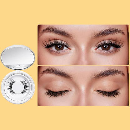 2 Pairs Reusable Magnetic Eyelashes with Tweezers