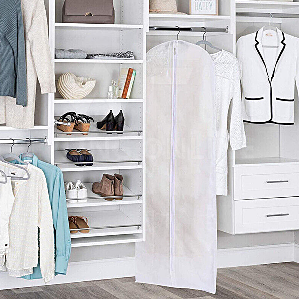 180CM Wedding Dress Garment Bag Extra Large Bridal Gown Garment Cover Storage Bag