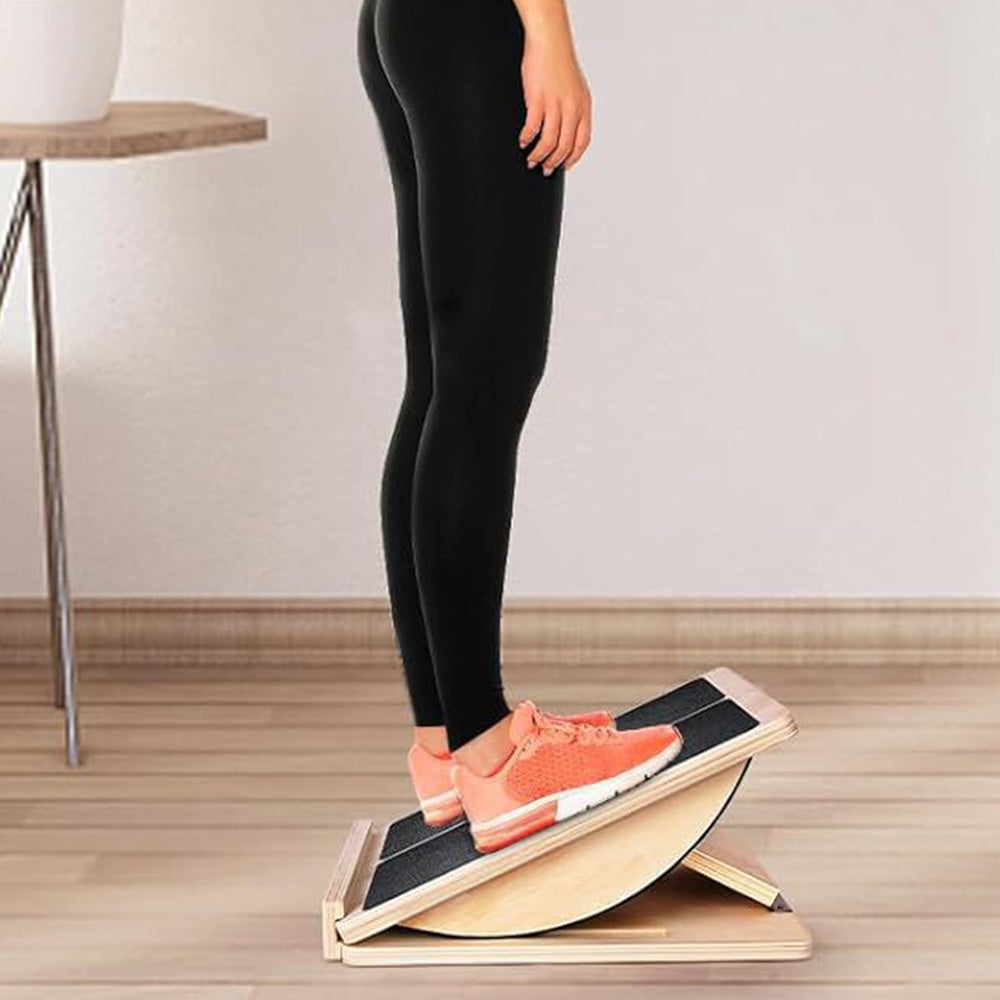 4-Angle Adjustable Slant Board Calf Stretcher Fitness Equipment