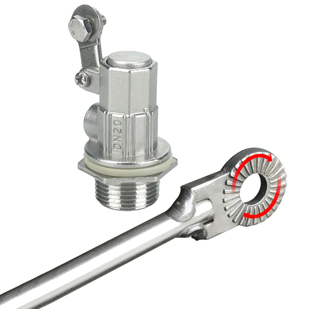 2Pcs 304 Stainless Steel Automatic Water Level Float Valves-DN15