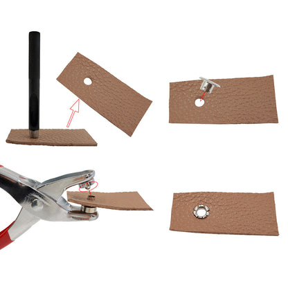 402 Pcs Eyelet Pliers Set Hand Press Punch Tool with 400 Metal Eyelets 6mm for Leather Craft