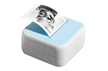Mini Sticker Printer Portable Bluetooth Thermal Printer for Photo Notes-Blue