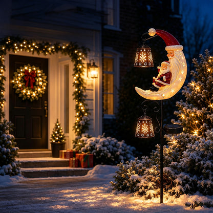 Snowman Solar Light Christmas Outdoor Garden Stake Light