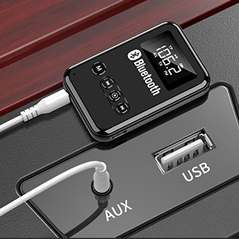 USB Bluetooth 5.0 Transmitter Receiver 4-in-1 Wireless Audio 3.5mm Aux Car Adapter