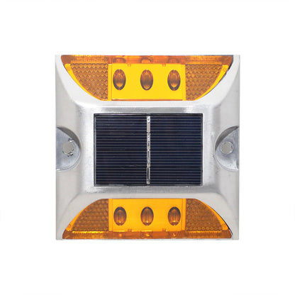 4 Piece Solar Deck Lights for Roadway Driveway - Yellow