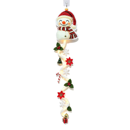 Glowing Christmas Door Hanger DIY Christmas Door Decor For Adults - Snowman