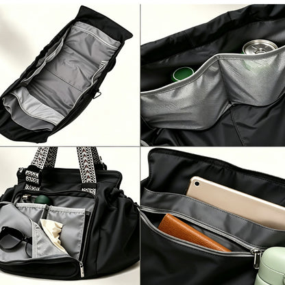 3 in 1 Convertible Travel Tote Bag-Black