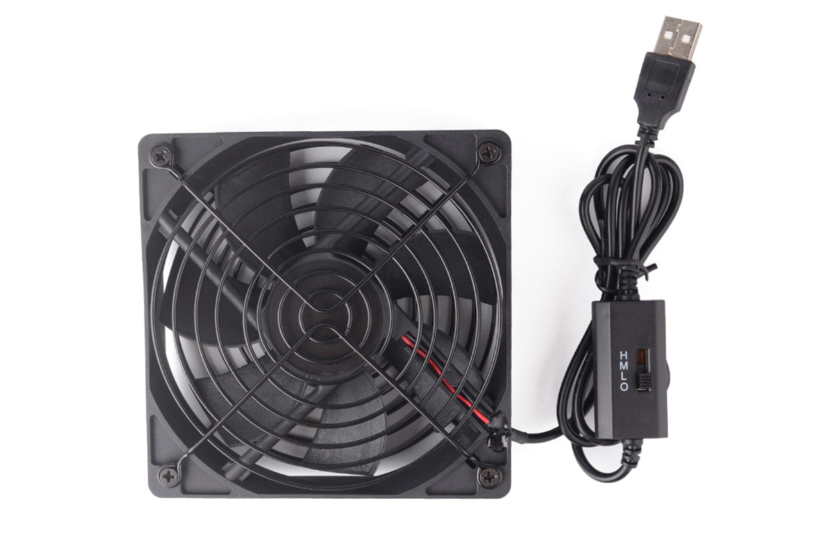 USB Cooling Fan with Speed Controller for Computer Case PC CPU Case DC 5V Office Use-Fans drag in two