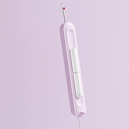 2Pcs 2-in-1 Needle Threader Stretchable Seam Ripper Threading Tool for Sewing Crafts Knitting