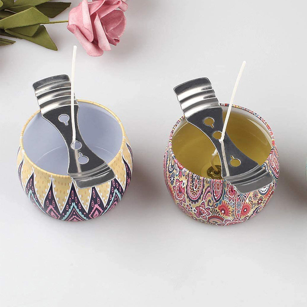 20 Pack Metal Candle Wick Centering Holders for Candle Making