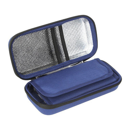 Insulin Cooler Travel Case Diabetic Medication Cooler Bag-Navy