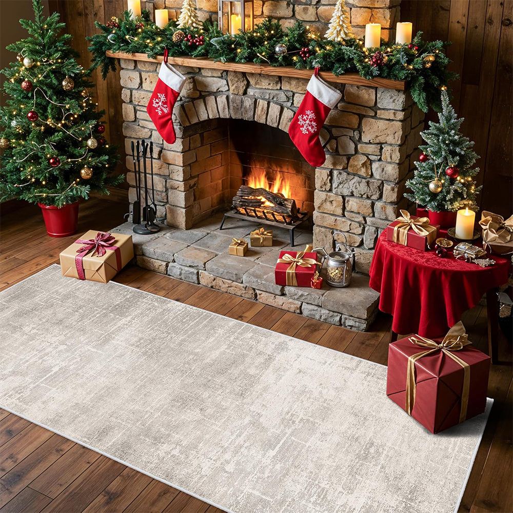 Persian Runner Rug for Hallway-Beige