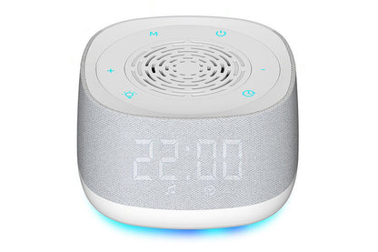 White Noise Sound Machine With Alarm Clock And Breathing Light-White