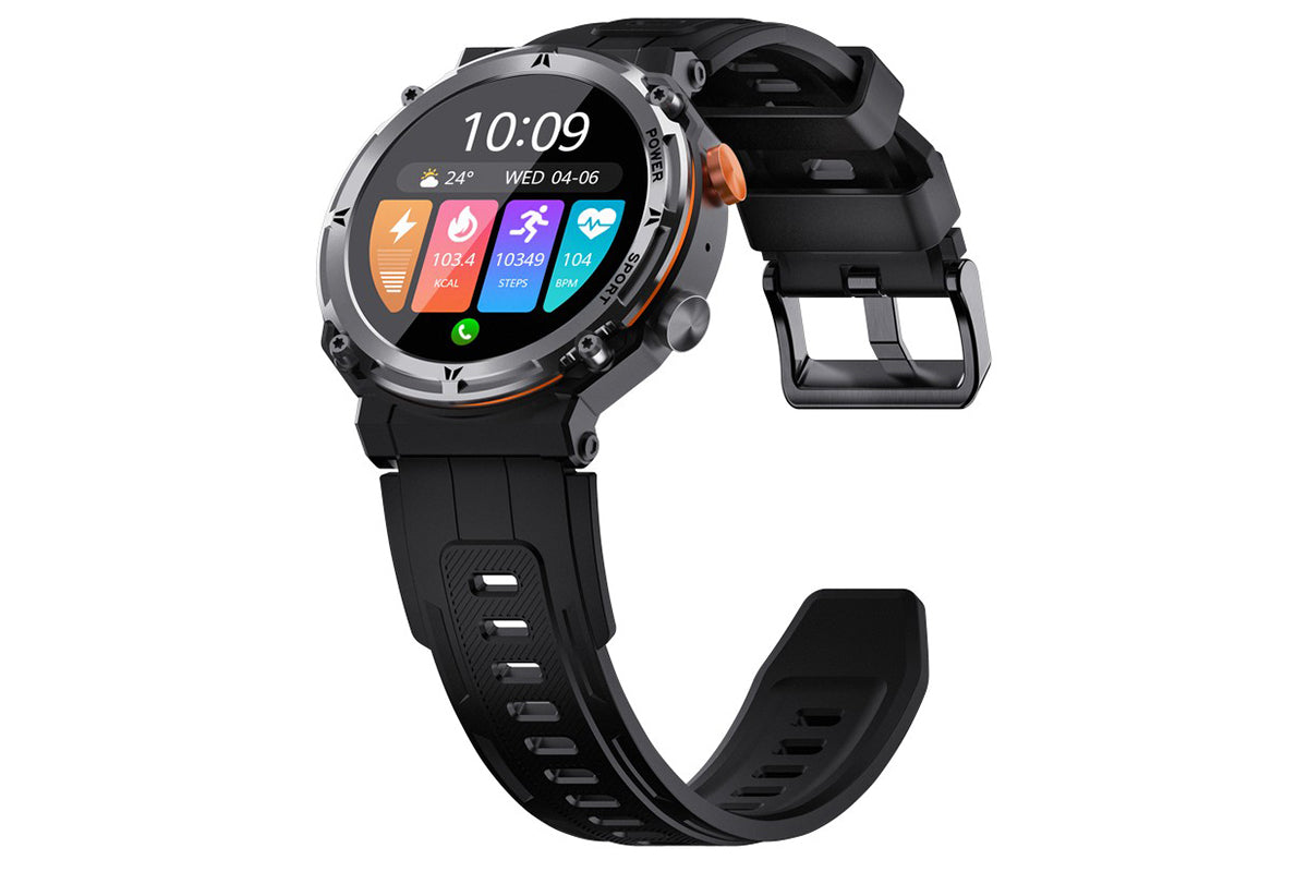 Military Smart Watch 1.39-Inch Fitness Watch with Heart Rate Sleep Monitor Blood Oxygen 100 Sports Modes Activity Tracker