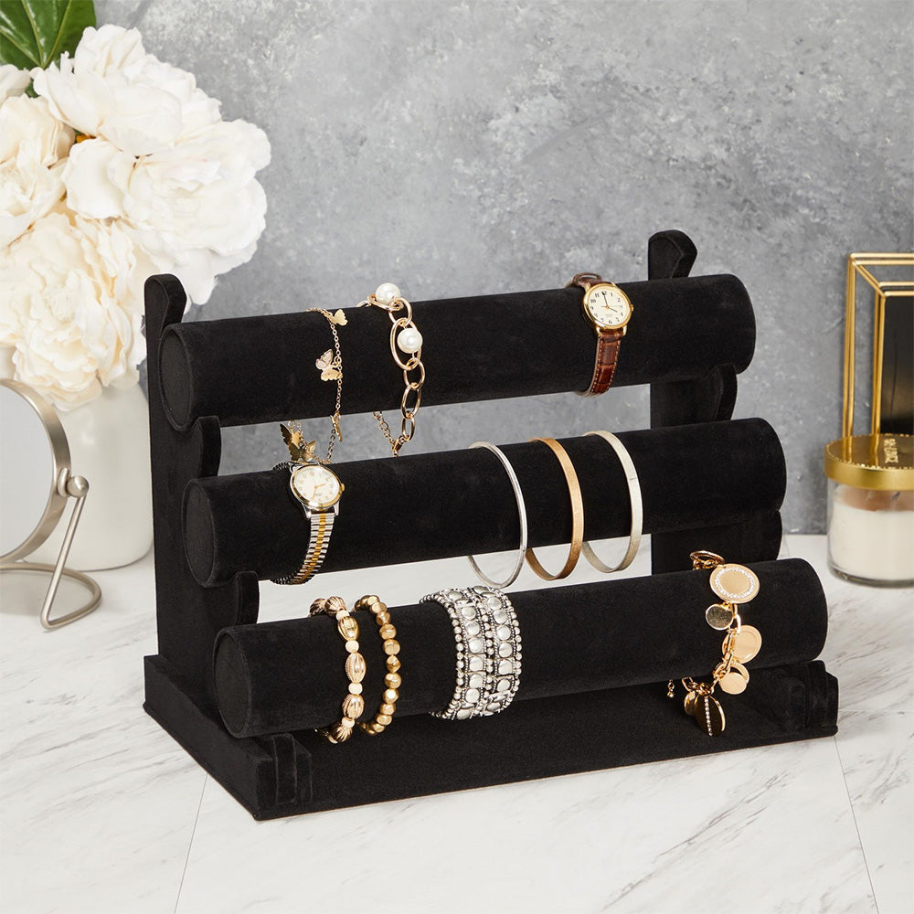 3-Tier Bracelet Holder Stand and Organizer Jewelry Display Rack