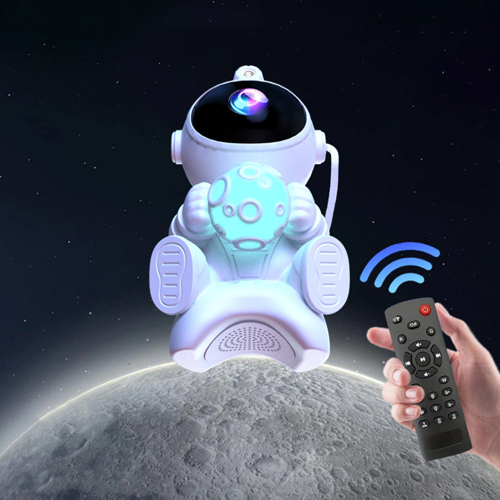 Astronaut Galaxy Star Projector with Bluetooth Speaker and Remote Control-Moon