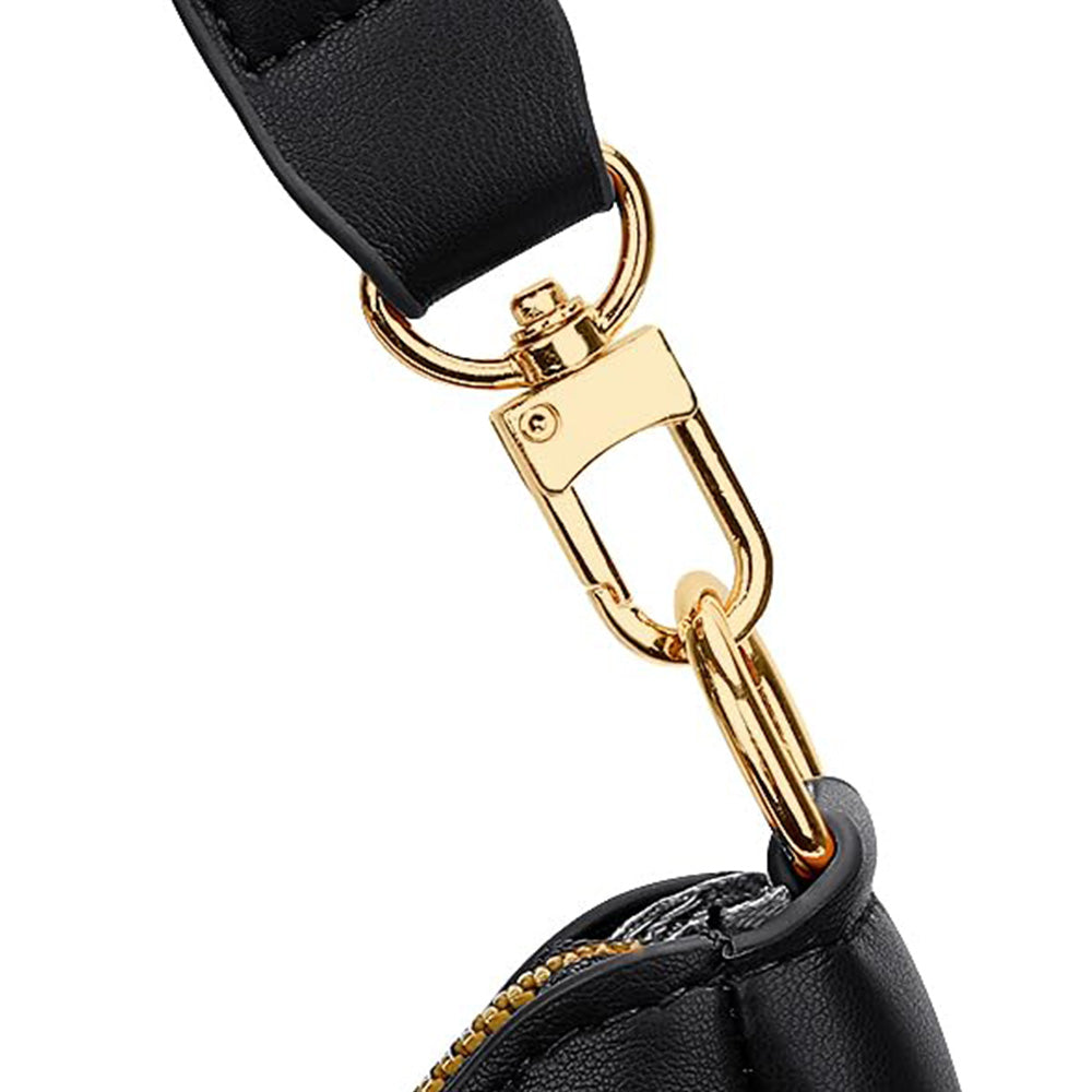 Shoulder Bag with Chain and Strap Design ¨C Underarm Purse Handbag for Women Black