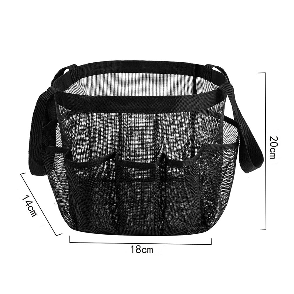 Mesh Shower Caddy Bag Hanging Toiletry Organizer For Travel And Gym