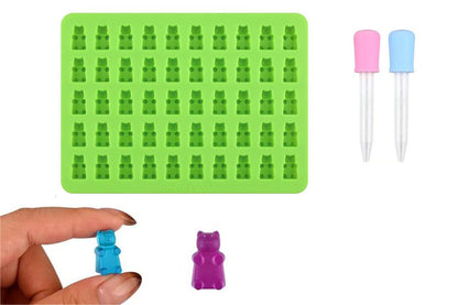 2 Piece Silicone Mould Ice Cube with 2 Droppers