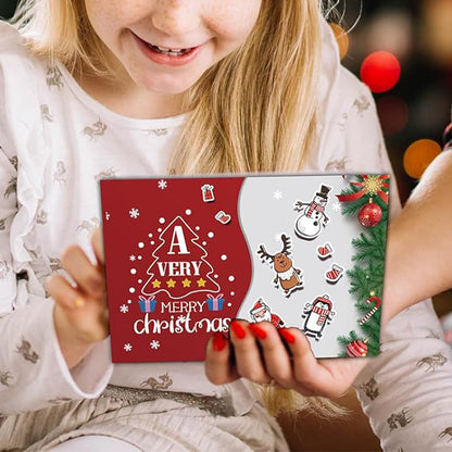 24 Pcs Christmas Greeting Cards with Envelopes Xmas Greeting Blank Cards for Handwritten Messages