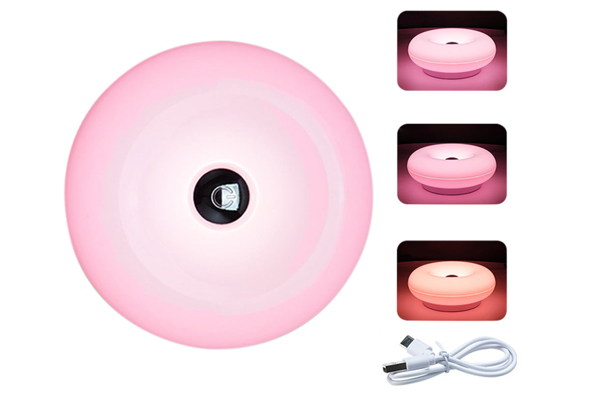 Donut Table and Wall Lamp with Touch Dimming - Pink