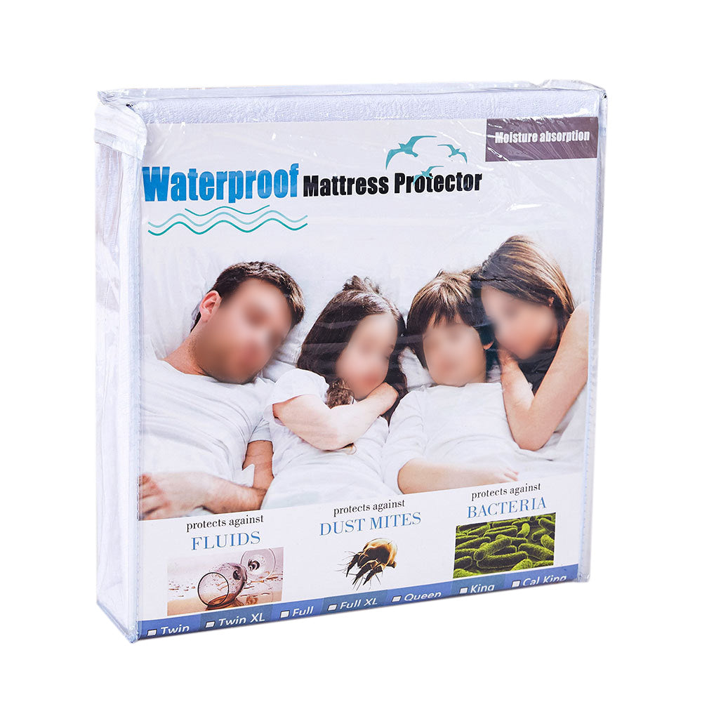 2Pcs Zippered Mattress Protector Waterproof and Bed Bug Proof Mattress Protector