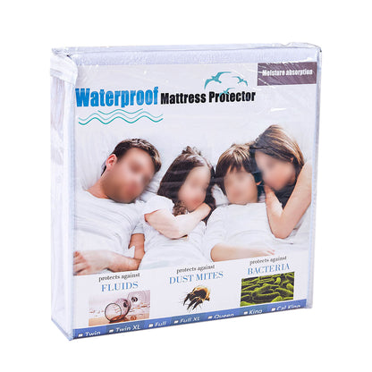 2Pcs Zippered Mattress Protector Waterproof and Bed Bug Proof Mattress Protector