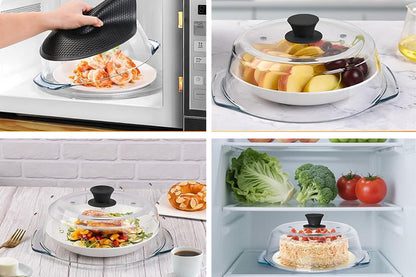 Kitchen Glass Microwave Splatter Cover