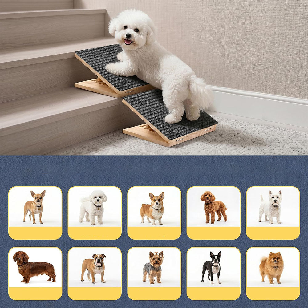 3 Height Foldable Dog Ramp for Stairs