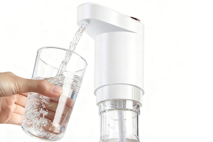 Electric Water Bottle Pump Automatic Dispenser For Kitchen Camping-White
