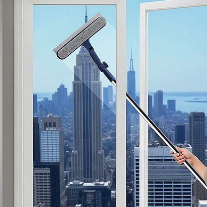 2-in-1 Home Window Squeegee and Cleaning Tool for Glass Mirror and Screens