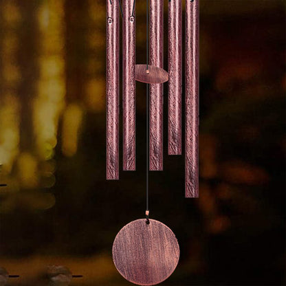 Solar Wind Chimes Hanging Lights Outdoor Hollowed Out Metal Wind Chimes Lamp -Style 1