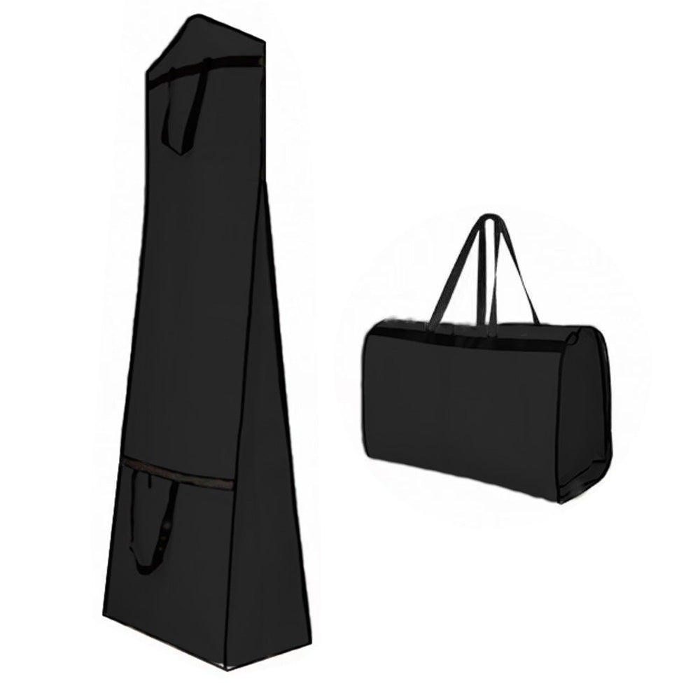 Portable Wedding Dress Garment Bag for Bridal Gowns and Cheongsam-Black