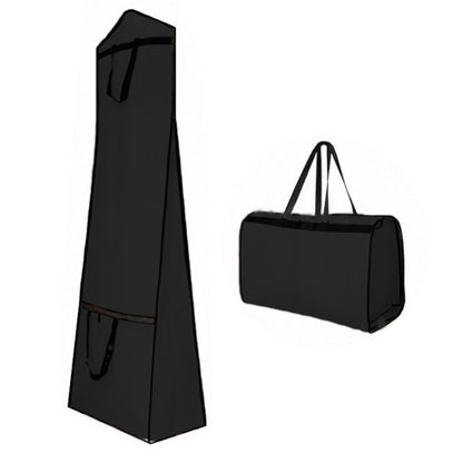 Portable Wedding Dress Garment Bag for Bridal Gowns and Cheongsam-Black