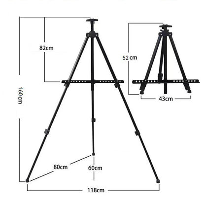 Heavy Duty Metal Easel Folding Tripod Stand for Painting Poster Display