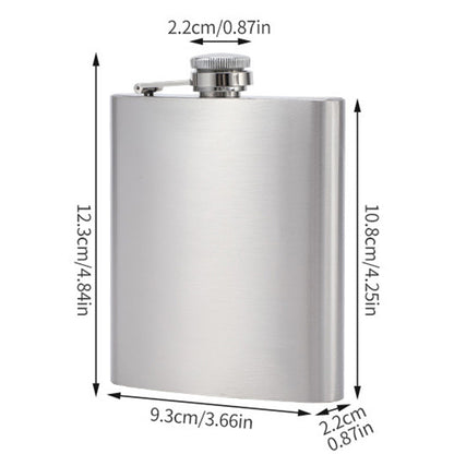 Stainless Steel Hip Flask Portable Leak Resistant Pocket Liquor Bottle