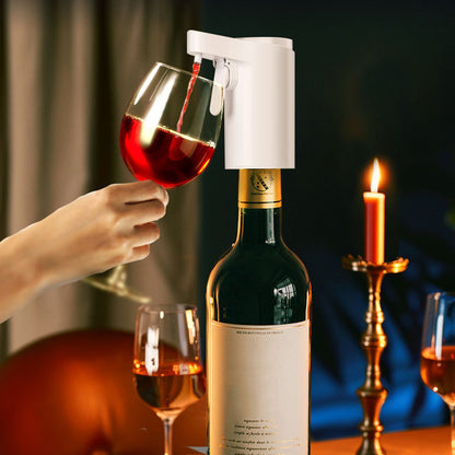 Smart Digital Wine Spirit Bottle Dispenser with Touch Screen-White