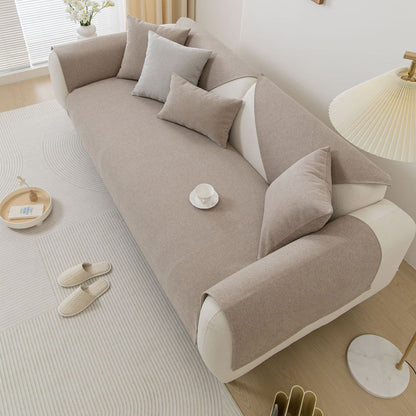 Anti-slip Sofa Couch Cover Slipcover Sofa Protective Cover Khaki
