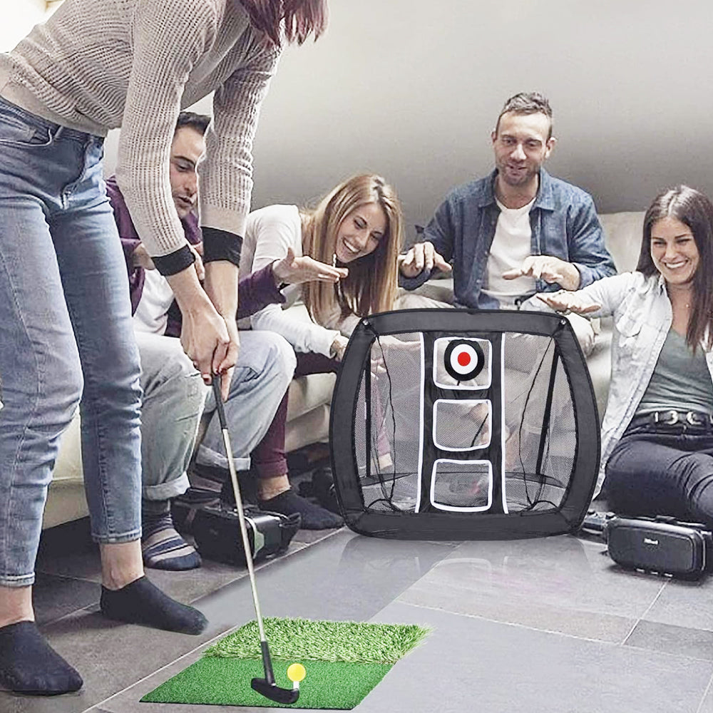 Golf Chipping Net Collapsible Portable Golf Practice Hitting Net for Indoor Outdoor