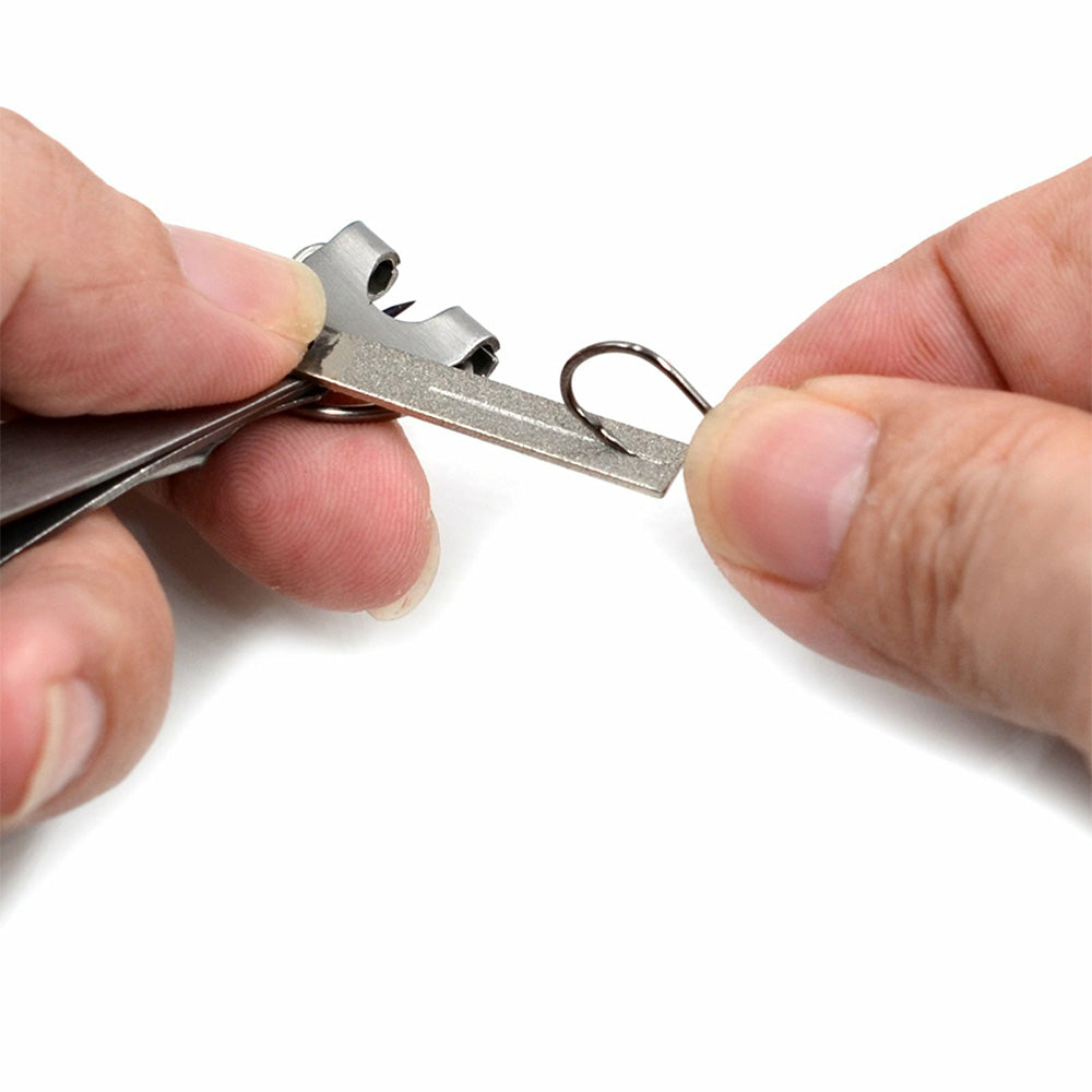 Fishing Knot Tying Tool Fast Line Clippers Tie Tippet Cutter Nipper-Silver