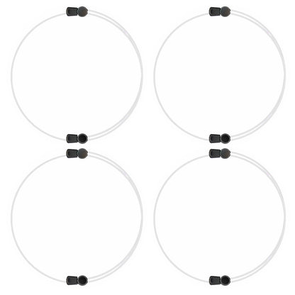 4Pcs Shirt Tuck Band Women Elastic Belts Tucking  Sweater Cropping Belt-White
