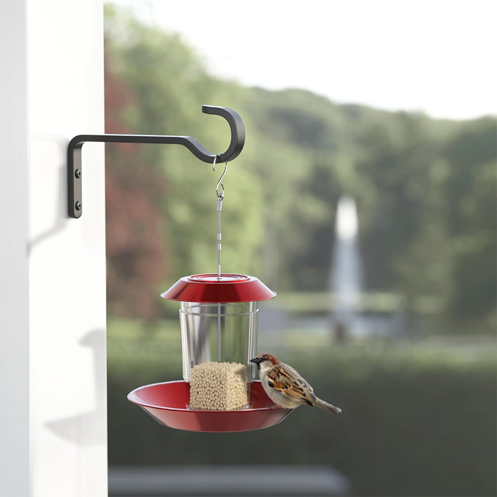 2Pcs Rustproof Iron Plant Hooks for Wall Outdoor Bird Feeder Planter Baskets Hanger