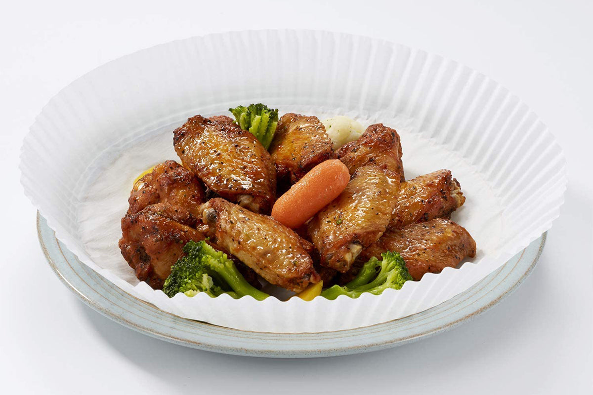 60 PCS Air Fryer Disposable Paper Liner for Microwave Non-Stick-White