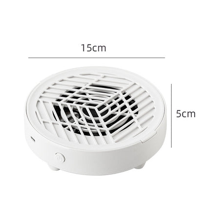 Mini Nail Dust Collector Lightweight Electric Manicure Vacuum for Home DIY and Salon Use-White