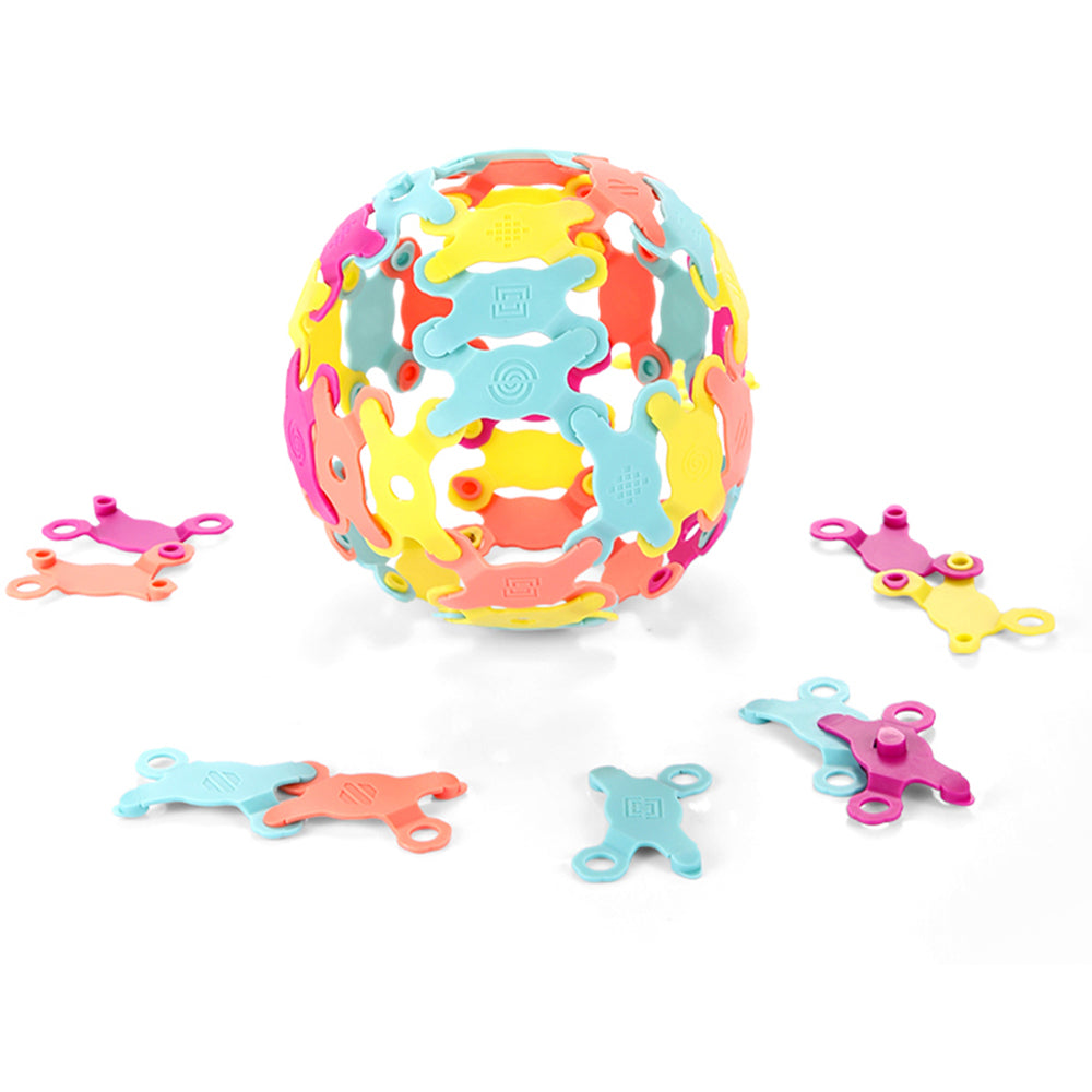 90Pcs DIY Colorful Blocks Set Soft Building Blocks Kits Kids Educational Toys