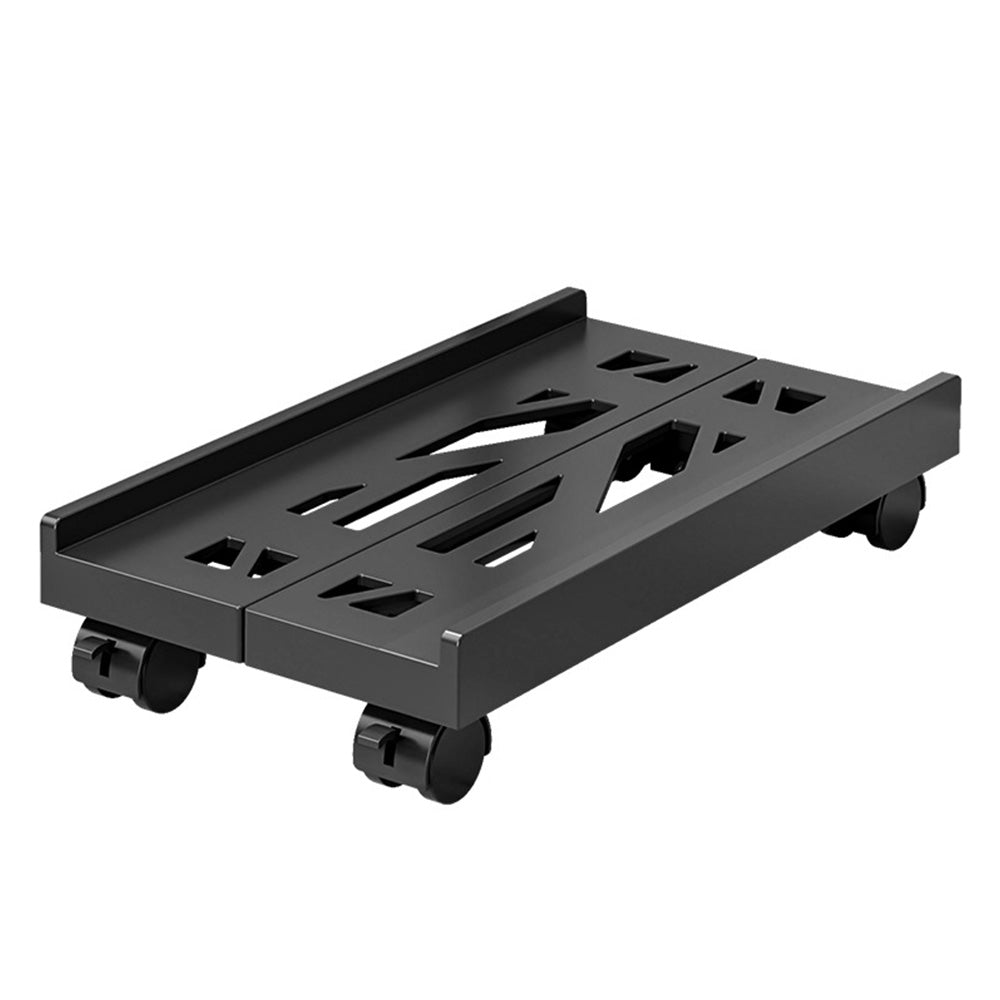 Adjustable PC Case Stand with Wheels Universal Computer Tower Holder Cooling Rack