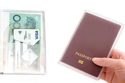 5 Piece Clear Passport Cover Protector Case